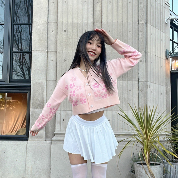 Sakura Cropped Cardigan