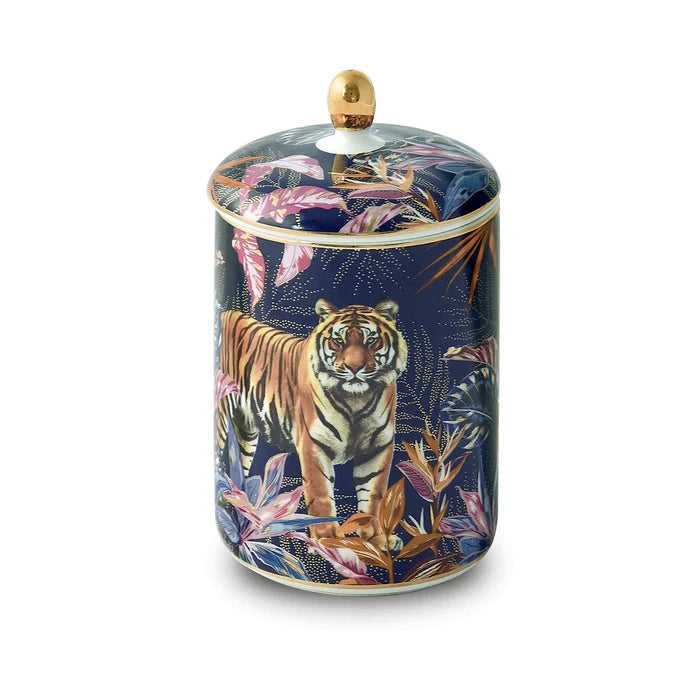 SAUVAGE TIGER AROMĀTISKĀ SVECE PORCELĀNA TRAUKĀ
