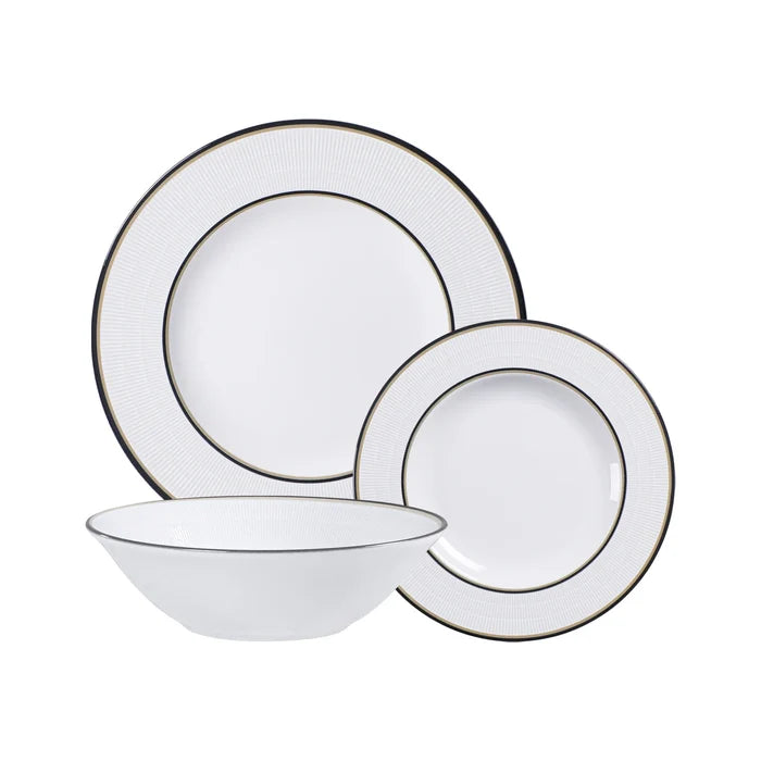 SIENNA TRAUKU KOMPLEKTS AR BĻODU, 12 PRIEKŠMETI, PORCELĀNS