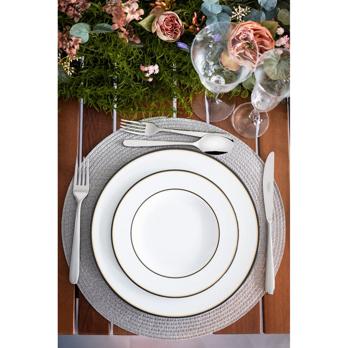 SIENNA TRAUKU KOMPLEKTS AR BĻODU, 12 PRIEKŠMETI, PORCELĀNS