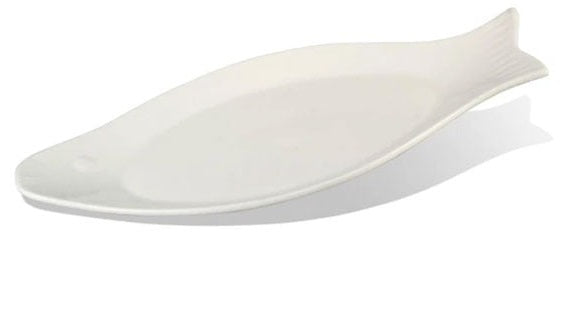 ŠĶĪVIS ZIVJU ĒDIENU SERVĒŠANAI 31.5CM, PORCELĀNS
