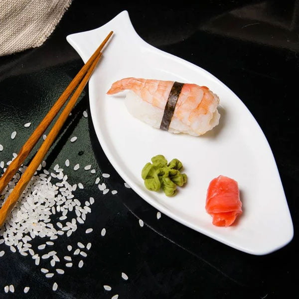 ŠĶĪVIS ZIVJU ĒDIENU SERVĒŠANAI 31.5CM, PORCELĀNS