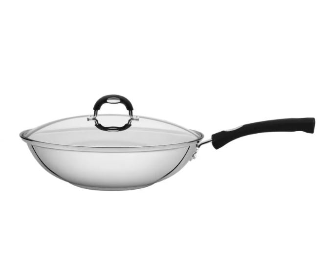 SOLAR SILICONE WOK PANNA 28CM, 3.3L, AR VĀKU, NER.TĒR., INDUKCIJAI