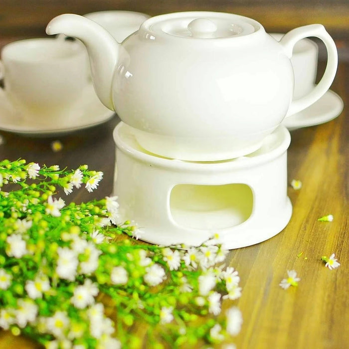 STATĪVS TĒJKANNAS SILDĪŠANAI 13CM, PORCELĀNS