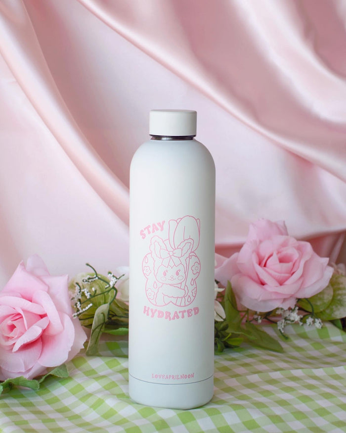 Stay Hydrated Bottle in White