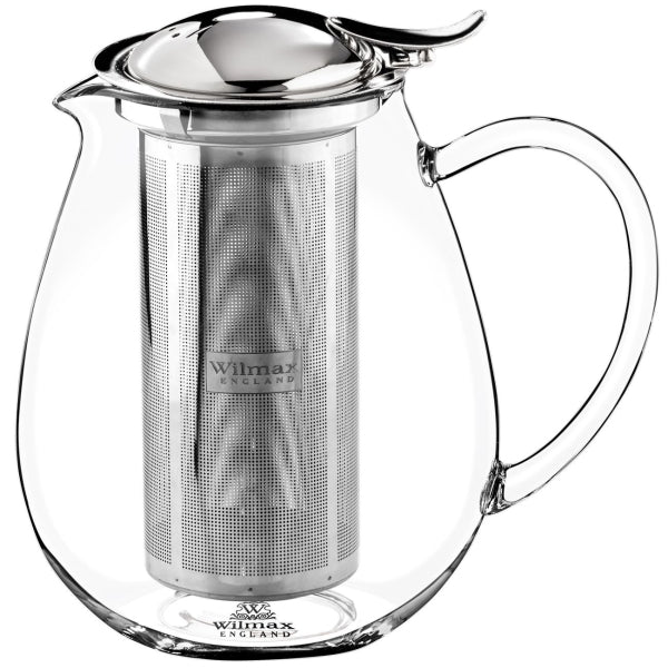 TĒJKANNA 1300ML AR METĀLA SIETIŅU, STIKLS, N/T
