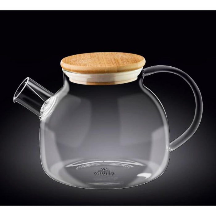 TĒJKANNA AR BAMBUSA VĀKU 950ML, STIKLS