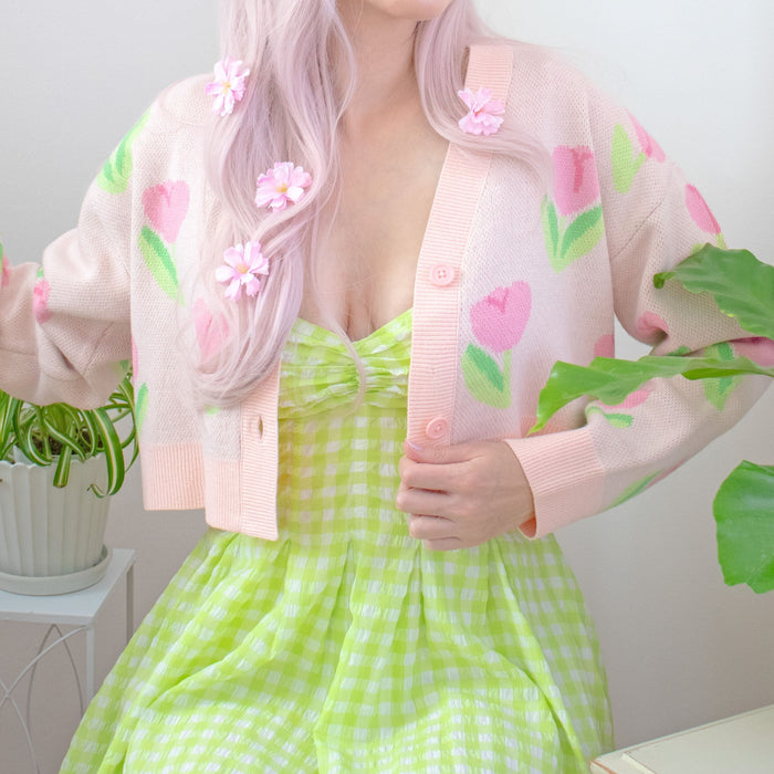 Tulip Cropped Cardigan ♡