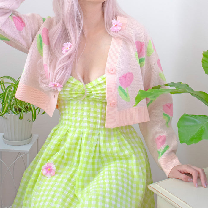 Tulip Cropped Cardigan ♡