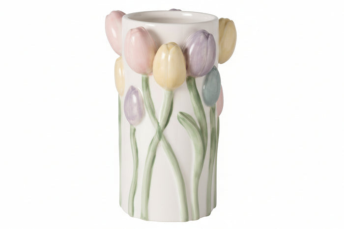 TULIPE VĀZE H 16,5CM, PORCELĀNS