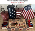United We Stand Sewing Box