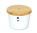 UZGLABĀŠANAS TRAUKS D21CM, 15.5CM, BALTS, MELAMĪNS/BAMBUSS, FSC