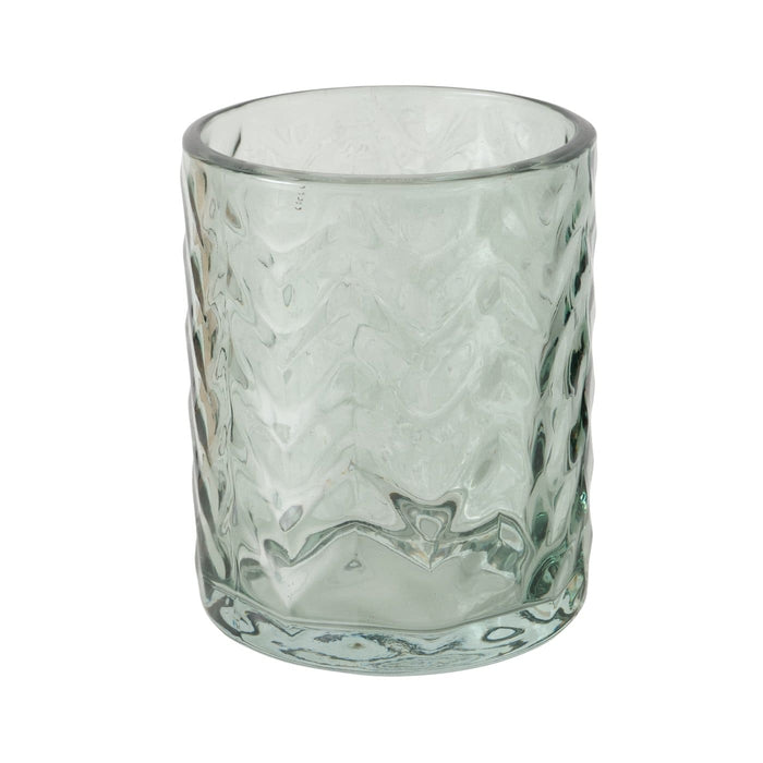 VIKO SVEČTURIS TĒJASSVECEI H12.5CM 3 VEIDI, PELĒKS/ZILS/BRŪNS, LAKOTS STIKLS (2056048)