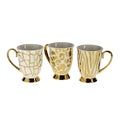 WILD LIFE KRŪZE 250ML 3 VEIDI, ZELTA KR. DEKORS, PORCELĀNS
