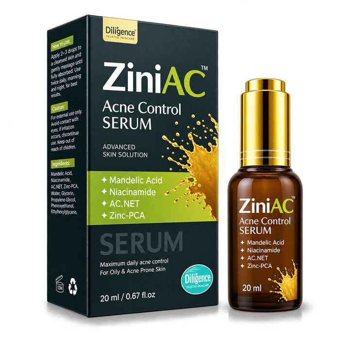 ZiniAC Acne Control Serum, 20 ml - Diligence